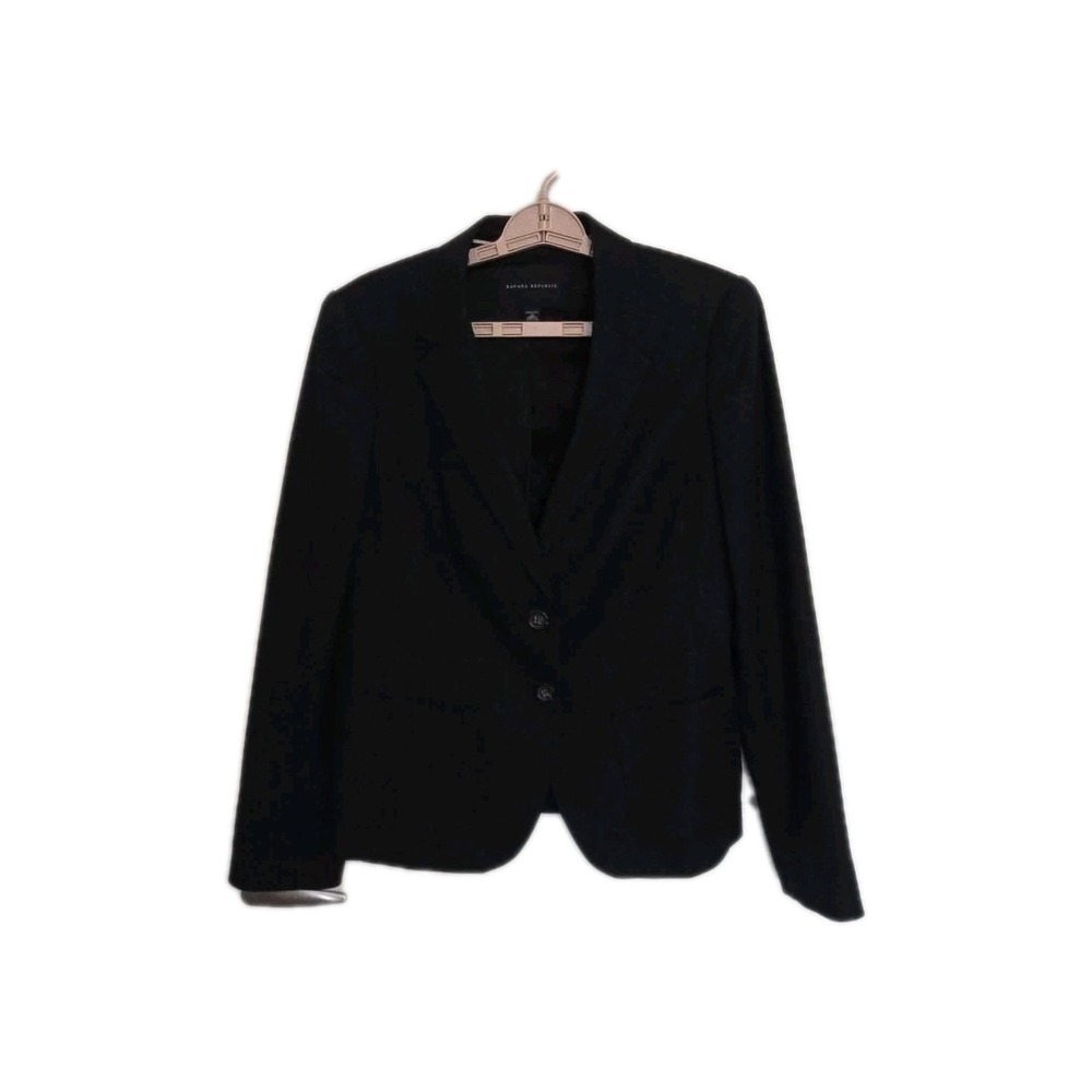 BANANA‎ REPUBLIC WOMEN'S SIZE 14 STRETCH BLACK BLAZER BUTTON SHORT